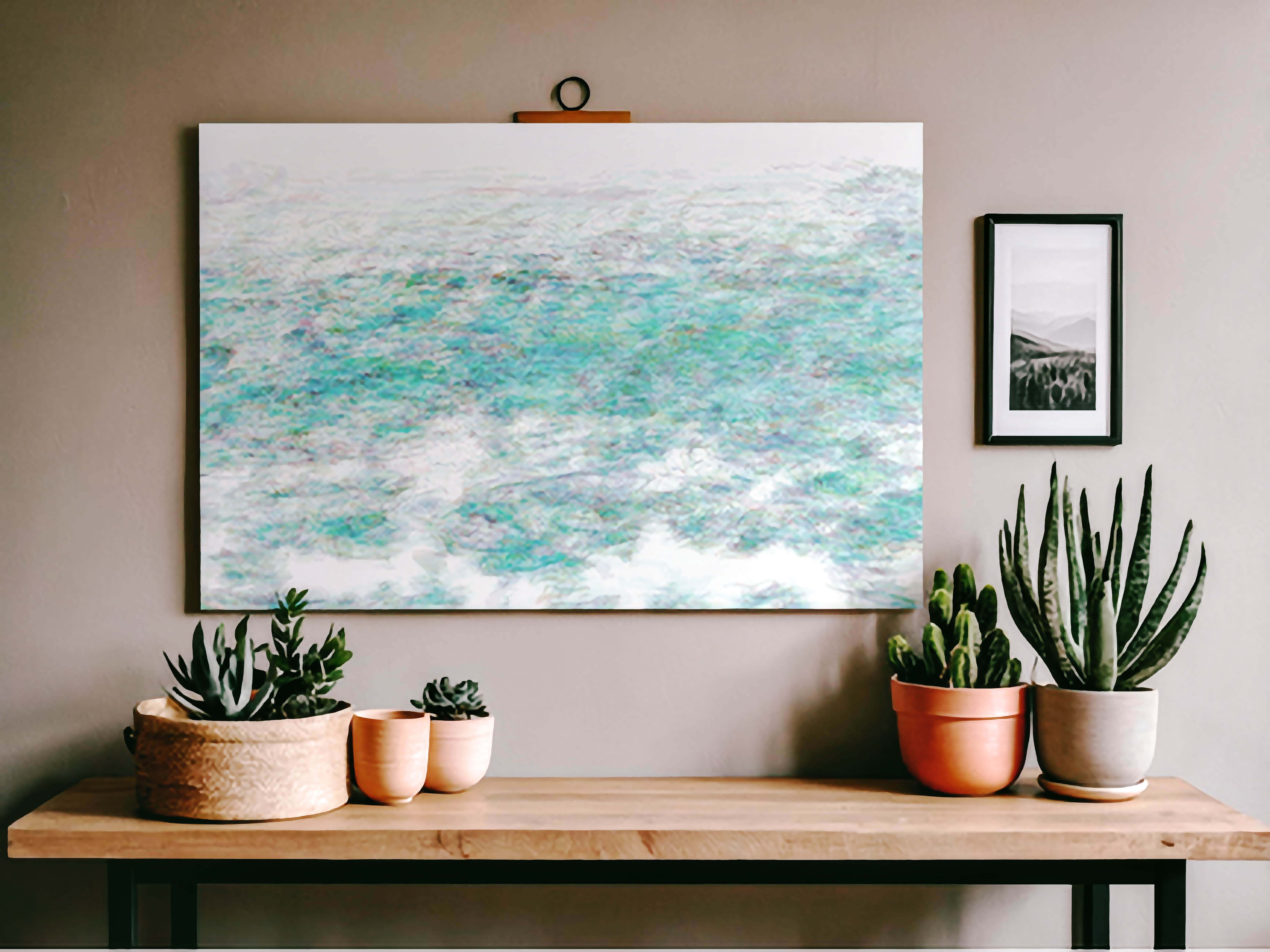 Tirage grand format dans un salon